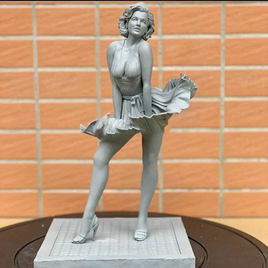 1/18 100mm 3D Print Model Kit Beautiful Girl Marilyn Monroe Celebrity Unpainted - Model-Fan-Store
