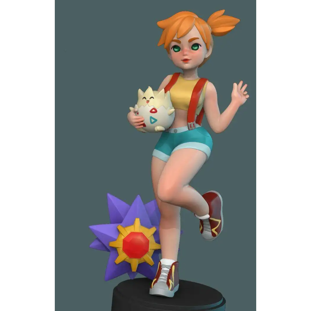 1/18 100mm 3D Print Model Kit Beautiful Girl Pokemon Unpainted - Model-Fan-Store