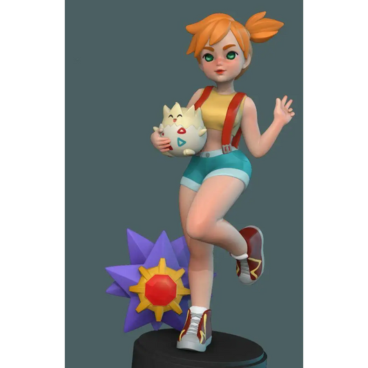 1/18 100mm 3D Print Model Kit Beautiful Girl Pokemon Unpainted - Model-Fan-Store