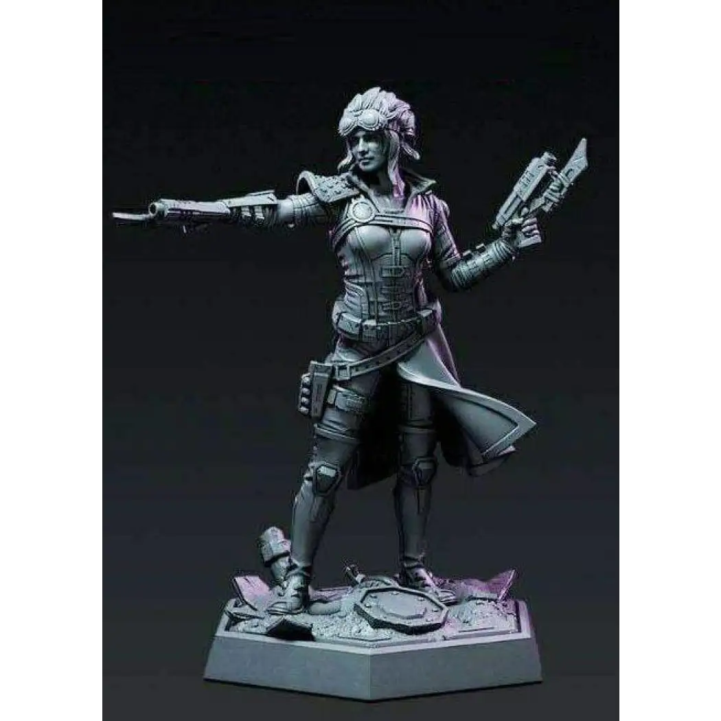 1/18 100mm 3D Print Model Kit Beautiful Girl Shooter Post-Apocalypse Unpainted - Model-Fan-Store