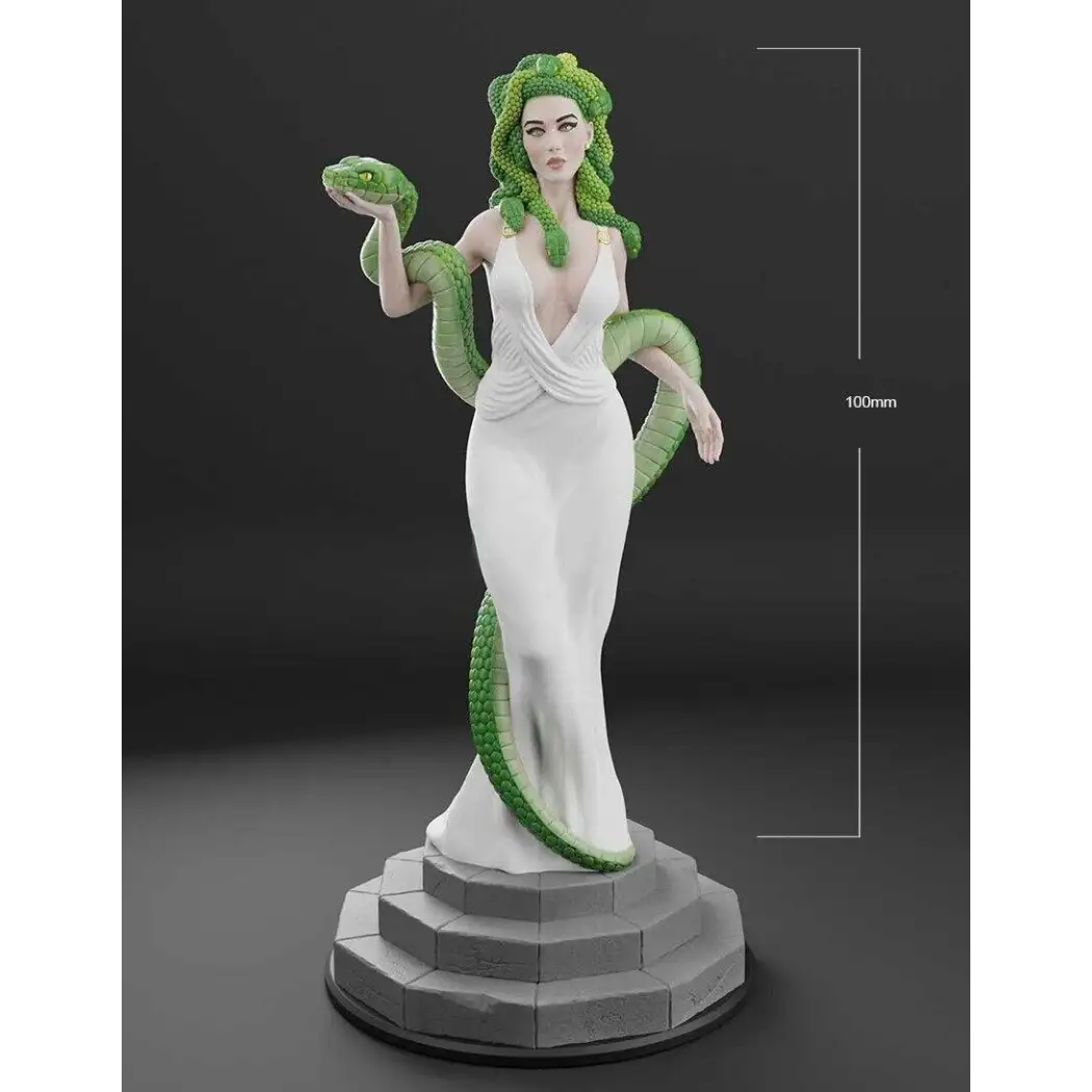 1/18 100mm 3D Print Model Kit Beautiful Girl Snake Medusa Unpainted - Model-Fan-Store