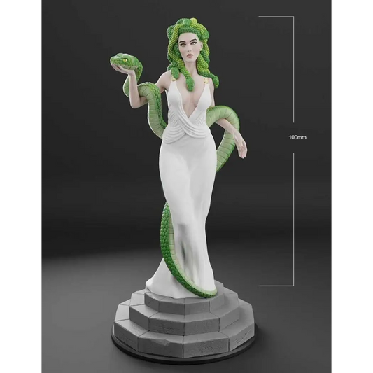 1/18 100mm 3D Print Model Kit Beautiful Girl Snake Medusa Unpainted - Model-Fan-Store