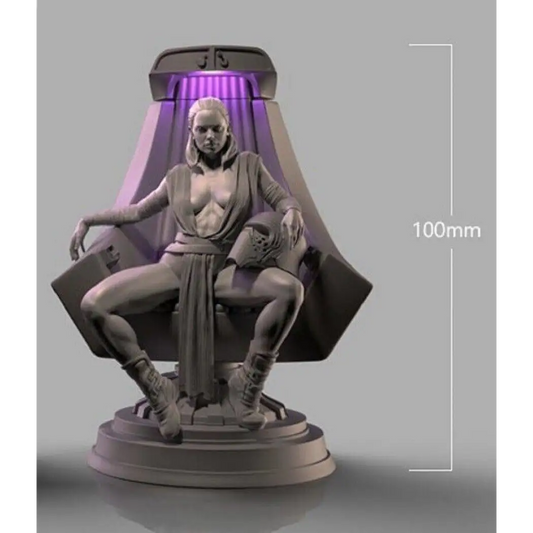 1/18 100mm 3D Print Model Kit Beautiful Girl Star Wars Skywalker Unpainted - Model-Fan-Store