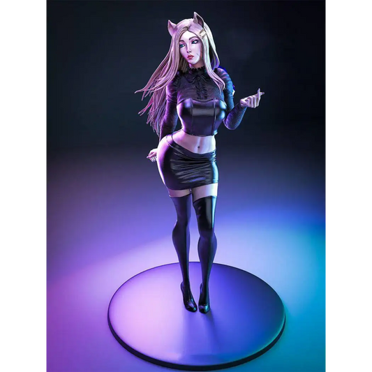 1/18 100mm 3D Print Model Kit Beautiful Girl Woman Catwoman Unpainted - Model-Fan-Store