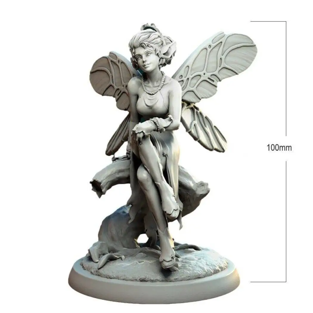 1/18 100mm 3D Print Model Kit Beautiful Girl Woman Fairy Unpainted - Model-Fan-Store