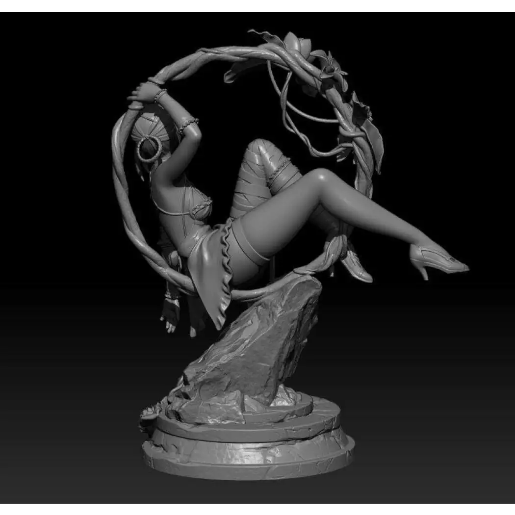 1/18 100mm 3D Print Model Kit Beautiful Girl Woman Forest Warrior Unpainted - Model-Fan-Store