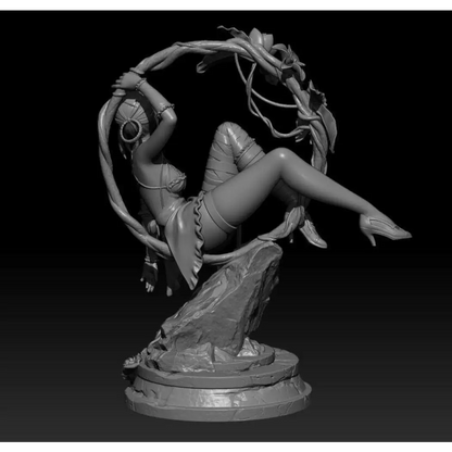 1/18 100mm 3D Print Model Kit Beautiful Girl Woman Forest Warrior Unpainted - Model-Fan-Store