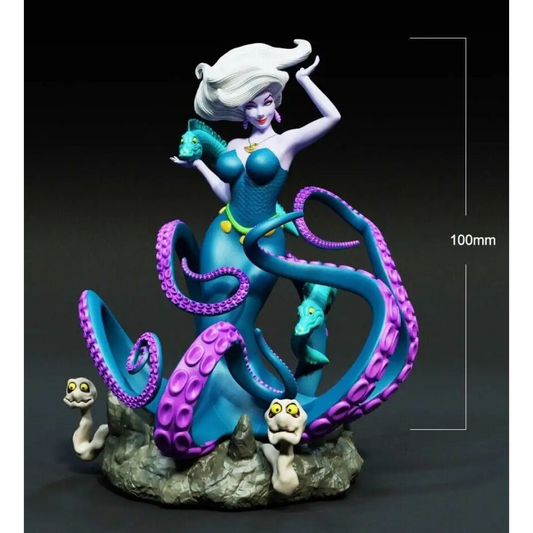 1/18 100mm 3D Print Model Kit Beautiful Girl Woman Octopus Unpainted - Model-Fan-Store