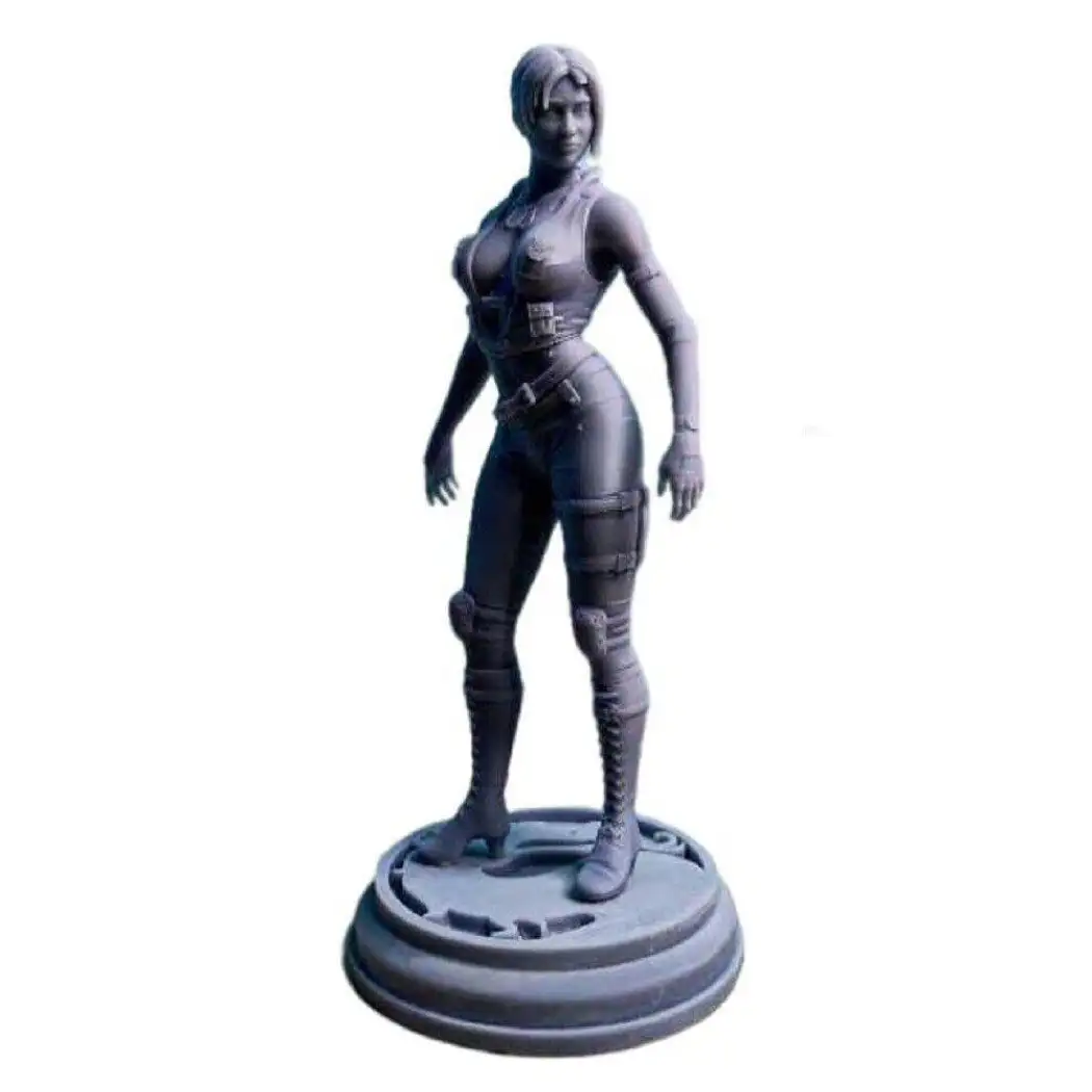 1/18 100mm 3D Print Model Kit Beautiful Girl Woman Soldier Unpainted - Model-Fan-Store