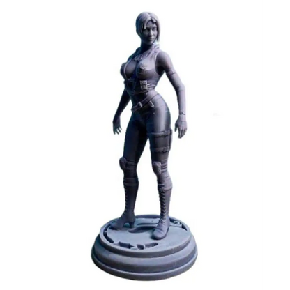 1/18 100mm 3D Print Model Kit Beautiful Girl Woman Soldier Unpainted - Model-Fan-Store