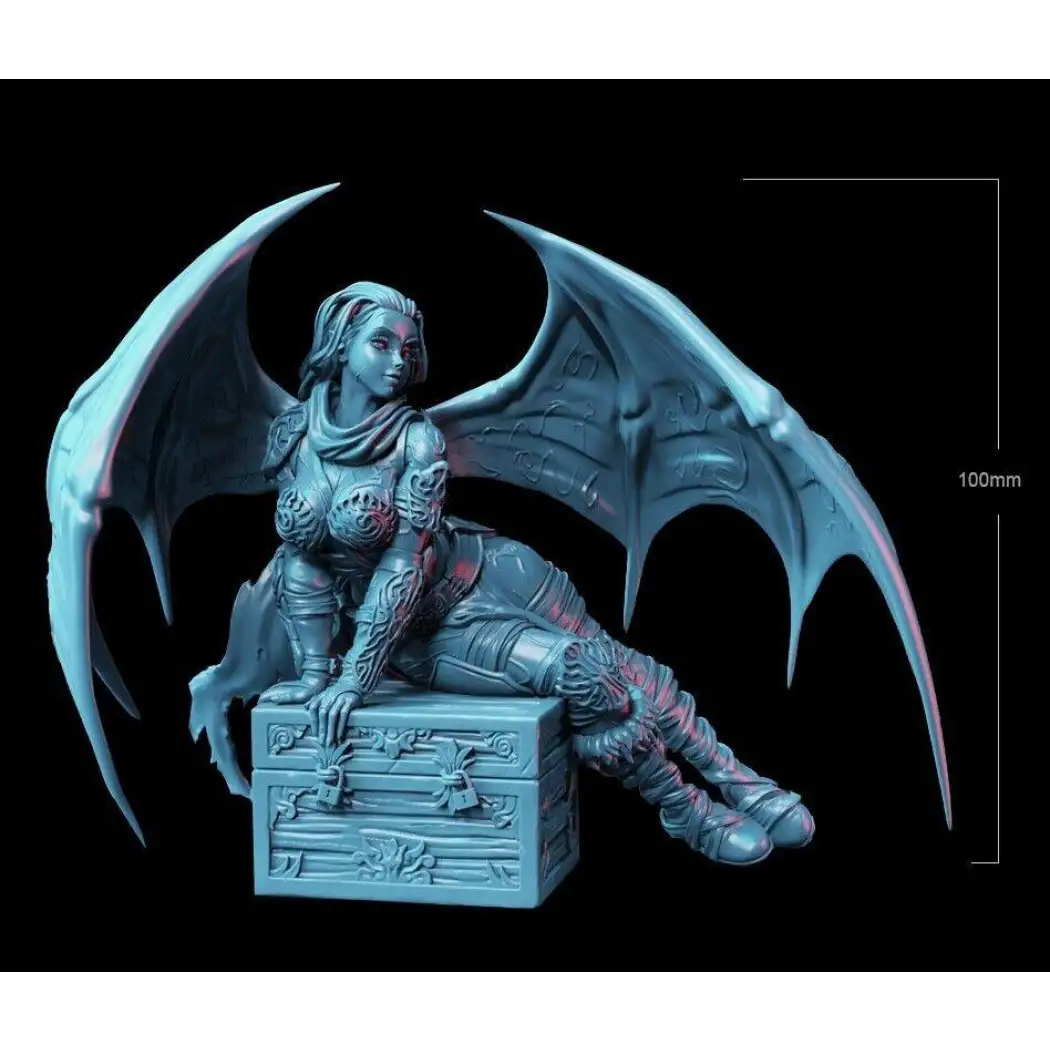 1/18 100mm 3D Print Model Kit Beautiful Girl Woman Warrior Succubus Unpainted - Model-Fan-Store