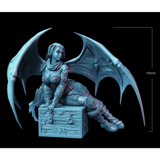 1/18 100mm 3D Print Model Kit Beautiful Girl Woman Warrior Succubus Unpainted - Model-Fan-Store