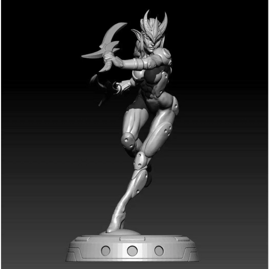 1/18 100mm 3D Print Model Kit Elf Girl Warrior Warcraft Unpainted - Model-Fan-Store