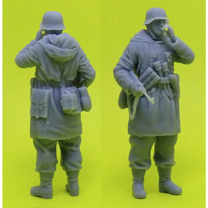 1/18 100mm 3D Print Model Kit German Soldier Infantry WW2 Unpainted - Model-Fan-Store