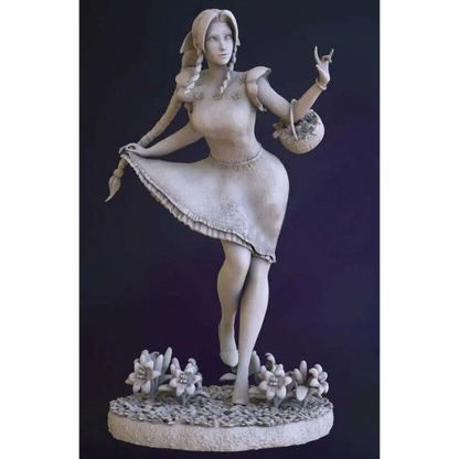 1/18 100mm 3D Print Model Kit Girl Little Red Riding Hood Unpainted - Model-Fan-Store