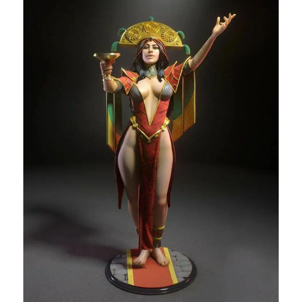 1/18 100mm 3D Print Model Kit Inca Beautiful Girl Woman Unpainted - Model-Fan-Store