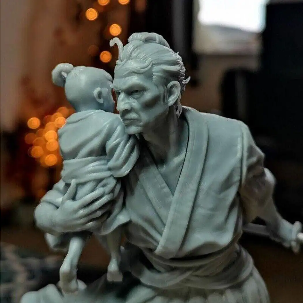 1/18 100mm 3D Print Model Kit Japanese Samurai and Baby Unpainted - Model-Fan-Store