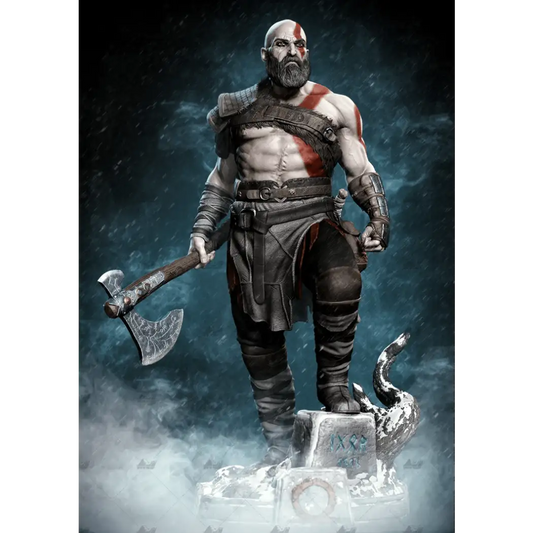 1/18 100mm 3D Print Model Kit Kratos Warrior God of War Unpainted - Model-Fan-Store