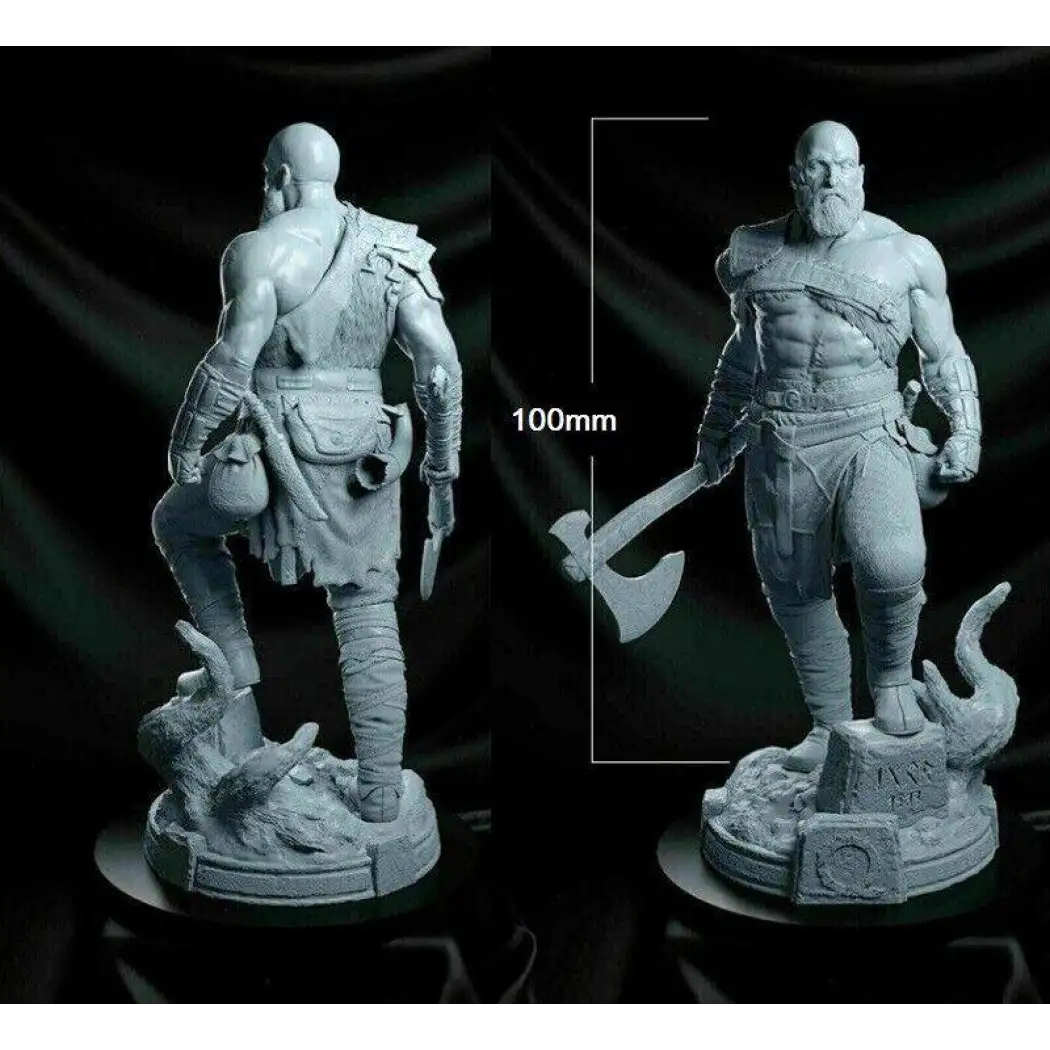 1/18 100mm 3D Print Model Kit Kratos Warrior God of War Unpainted - Model-Fan-Store