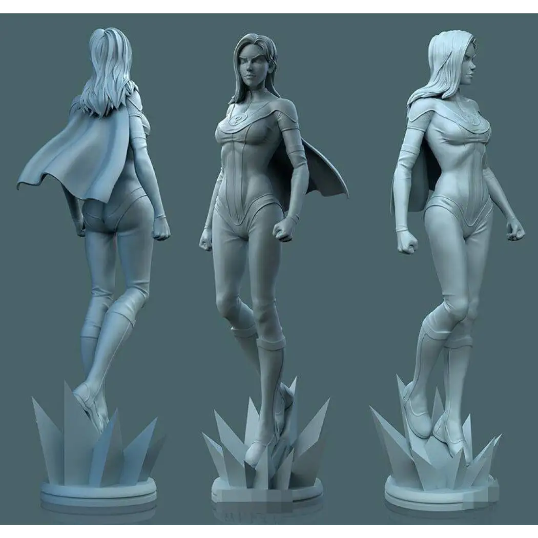 1/18 100mm 3D Print Model Kit Modern Beautiful Girl Atom Fantasy Unpainted - Model-Fan-Store