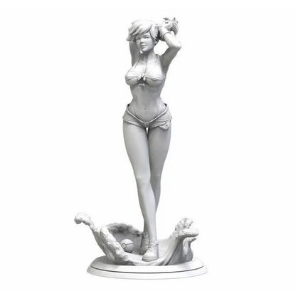 1/18 100mm 3D Print Model Kit Modern Nudes Beautiful Girl Pokemon Ball Unpainted - Model-Fan-Store