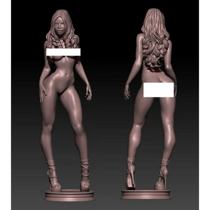 1/18 100mm 3D Print Model Kit Modern Nudes Beautiful Girl Woman Unpainted - Model-Fan-Store