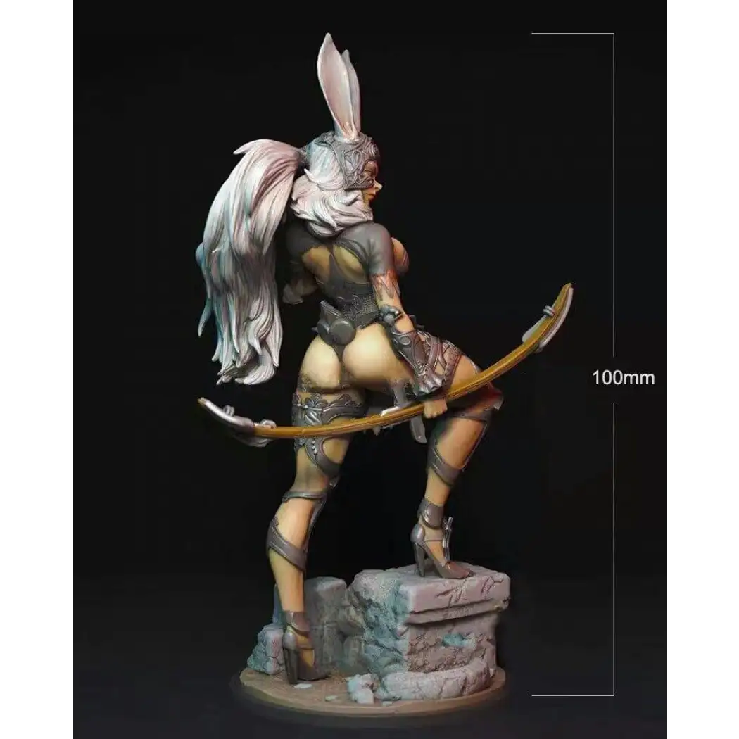 1/18 100mm 3D Print Model Kit Nudes Beautiful Girl Archer Huntress Rabbit Unpainted - Model-Fan-Store