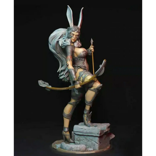 1/18 100mm 3D Print Model Kit Nudes Beautiful Girl Archer Huntress Rabbit Unpainted - Model-Fan-Store