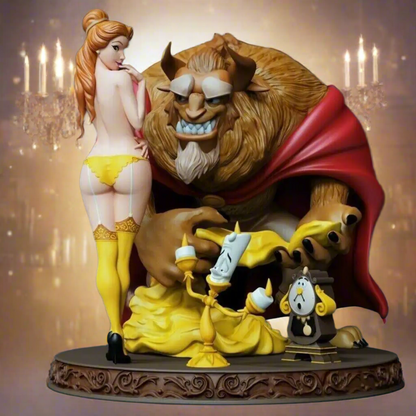 1/18 100mm 3D Print Model Kit Beautiful Girl Beauty & the Beast Unpainted