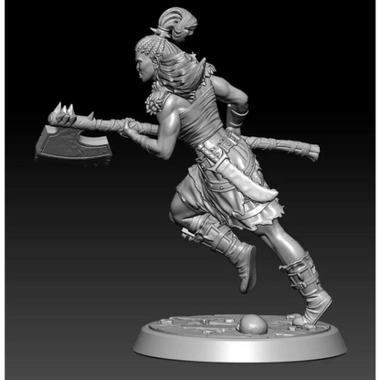 1/18 100mm 3D Print Model Kit Orc Girl Warrior Warcraft Unpainted - Model-Fan-Store