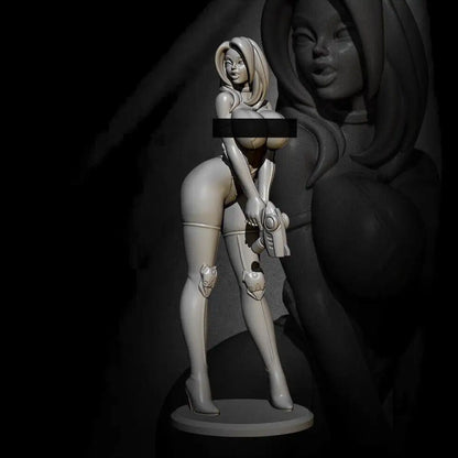 1/18 100mm 3D Print Model Kit Space Nudes Beautiful Girl Woman Spy Unpainted - Model-Fan-Store