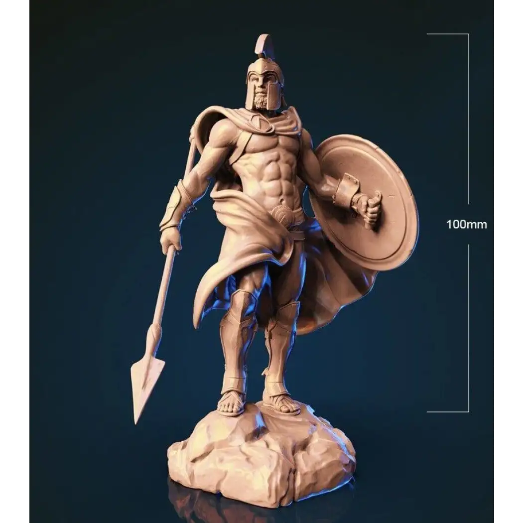 1/18 100mm 3D Print Model Kit Spartan Warrior Greek Hoplite Unpainted - Model-Fan-Store