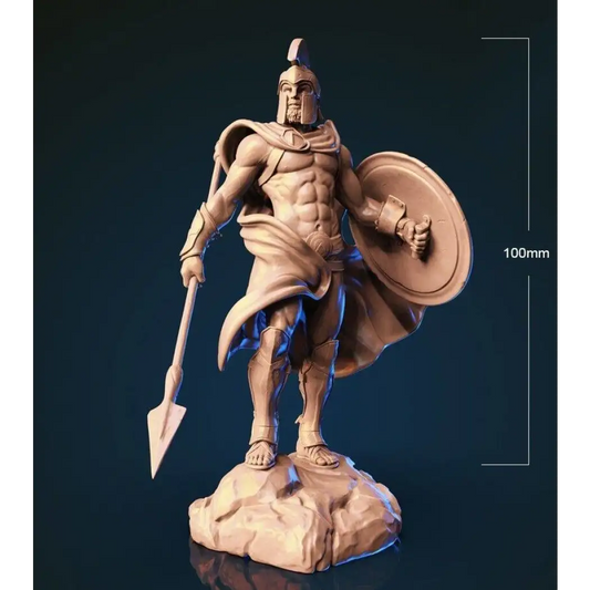 1/18 100mm 3D Print Model Kit Spartan Warrior Greek Hoplite Unpainted - Model-Fan-Store