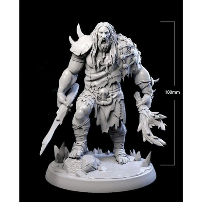 1/18 100mm 3D Print Model Kit Warrior Barbarian Unpainted - Model-Fan-Store