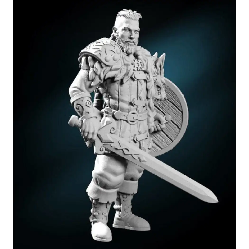 1/18 100mm 3D Print Model Kit Warrior Barbarian Viking Unpainted - Model-Fan-Store