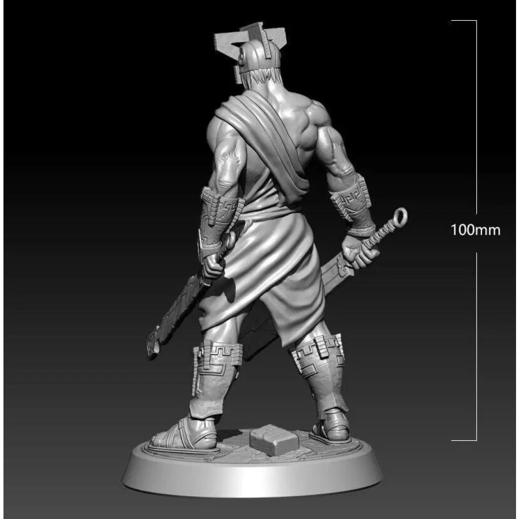 1/18 100mm 3D Print Model Kit Warrior Cyberman Demon Fantasy Unpainted - Model-Fan-Store