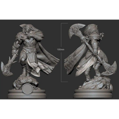 1/18 100mm 3D Print Model Kit Warrior Lion King Unpainted - Model-Fan-Store