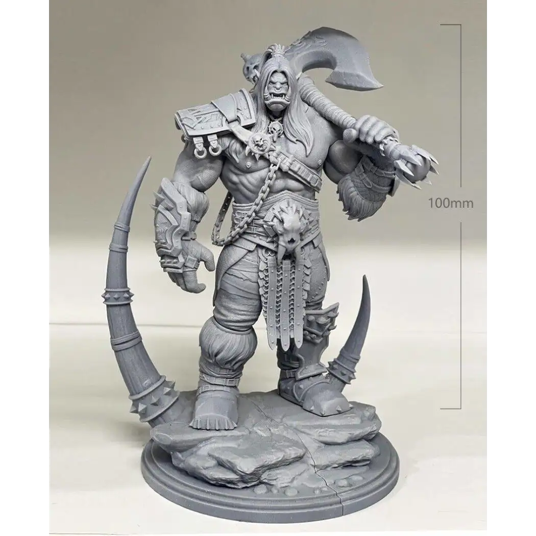 1/18 100mm 3D Print Model Kit Warrior Orc Warcraft Unpainted - Model-Fan-Store