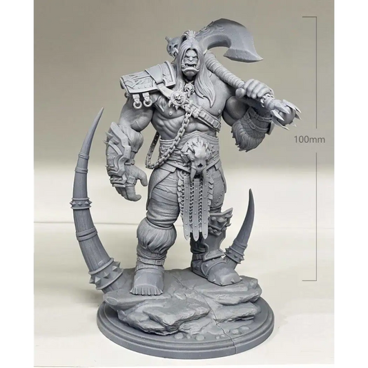 1/18 100mm 3D Print Model Kit Warrior Orc Warcraft Unpainted - Model-Fan-Store