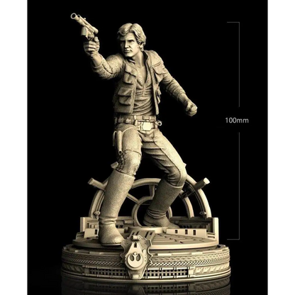 1/18 100mm 3D Print Model Kit Warrior Star Wars Han Solo Unpainted - Model-Fan-Store