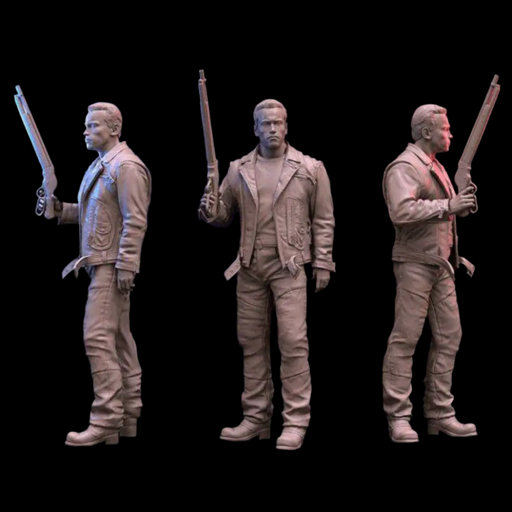 1/35 - 1/6 3D Print Model Kit Warrior Terminator T-800 Unpainted