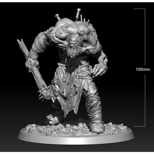 1/18 100mm 3D Print Model Kit Warrior Troll Monster Unpainted - Model-Fan-Store