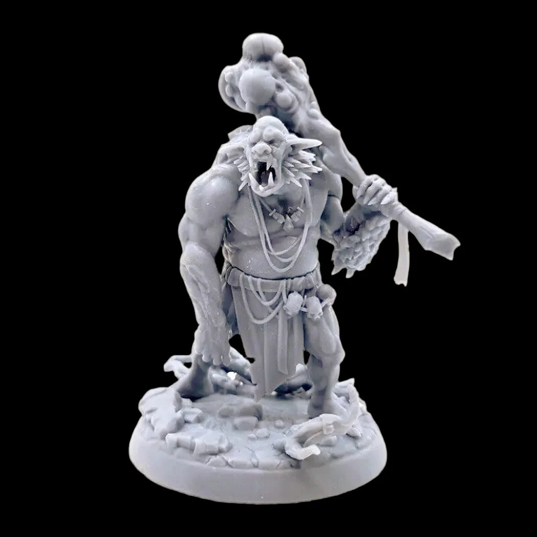 1/35 - 1/9 3D Print Model Kit Warrior Troll Orc Unpainted