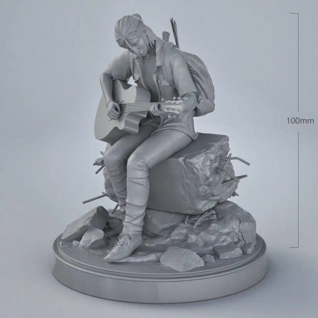 1/18 100mm 3D Print Model Kti Girl Ellie with a Guitar Fantasy Unpainted - Model-Fan-Store