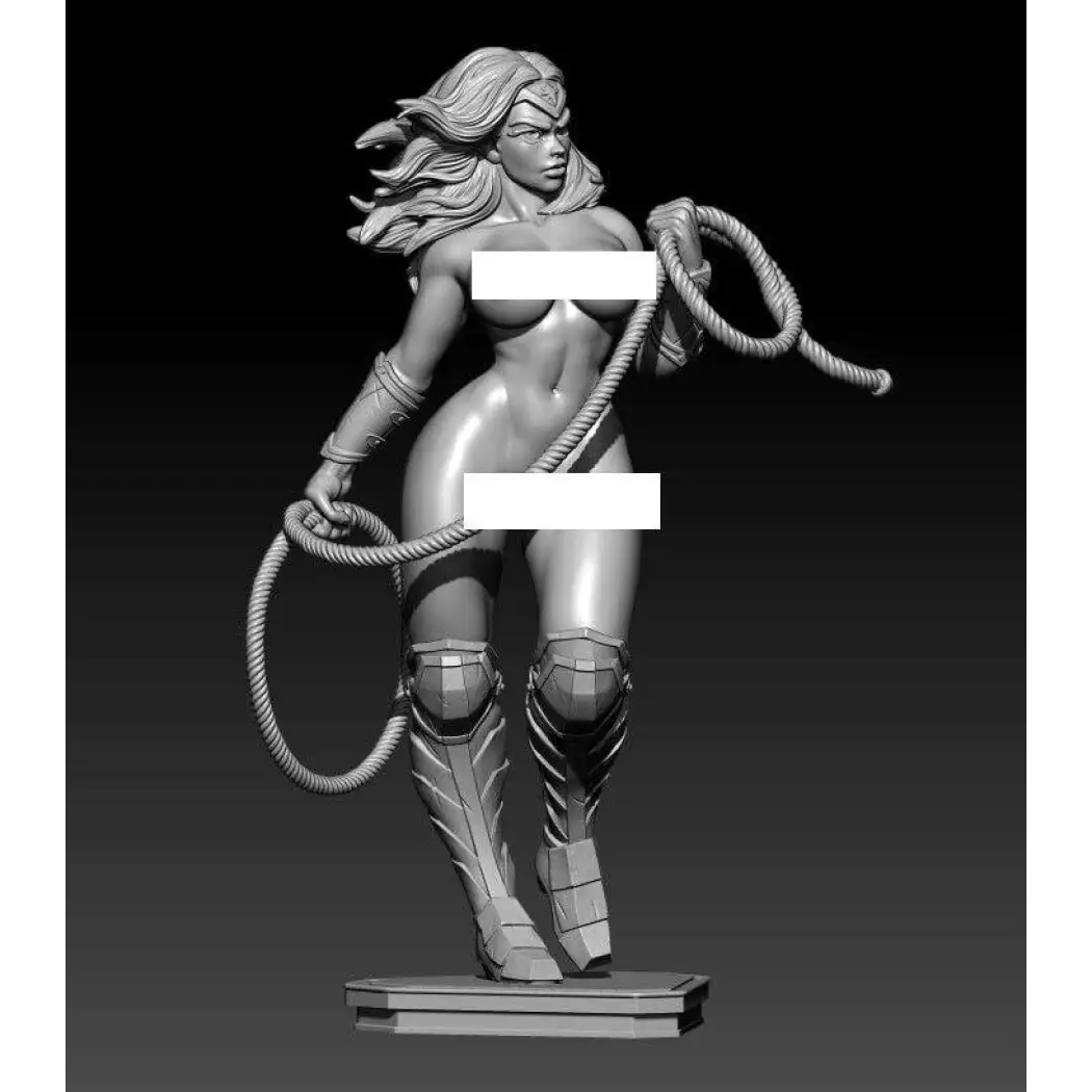 1/18 100mm 3D Print Superhero Model Kit Nudes Wonder Woman Beautiful Girl Unpainted - Model-Fan-Store
