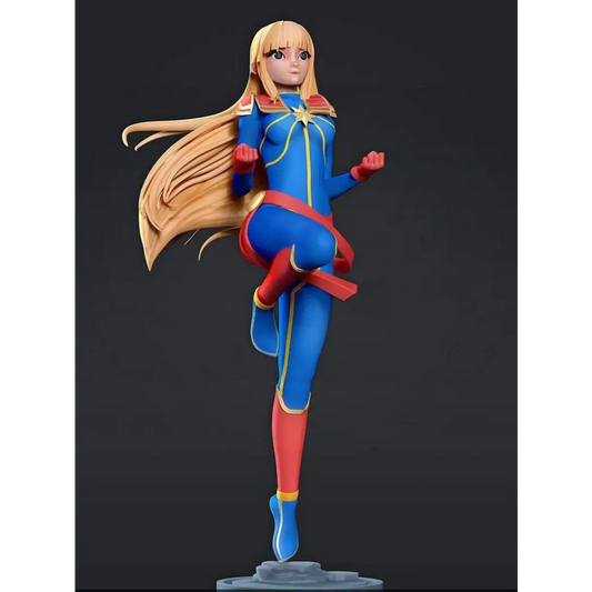 1/18 100mm 3D Print Superhero Model Kit Supergirl Beautiful Girl Unpainted - Model-Fan-Store