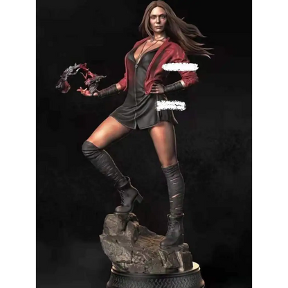1/18 100mm 3D Print Superhero Model Kit Wanda Beautiful Girl Unpainted - Model-Fan-Store