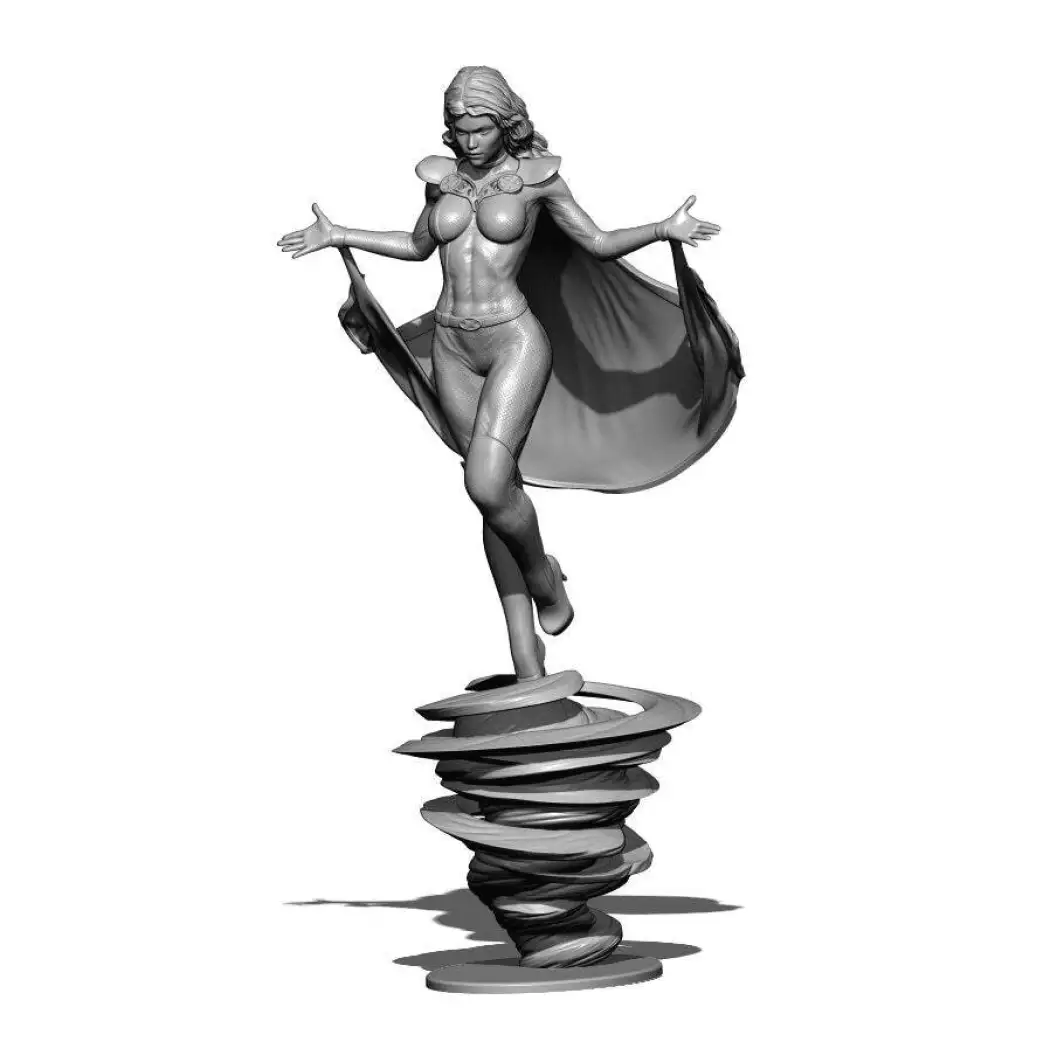 1/18 100mm 3D Print Superhero Model Kit Woman Storm Beautiful Girl Unpainted - Model-Fan-Store