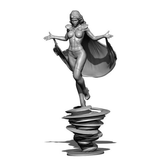 1/18 100mm 3D Print Superhero Model Kit Woman Storm Beautiful Girl Unpainted - Model-Fan-Store