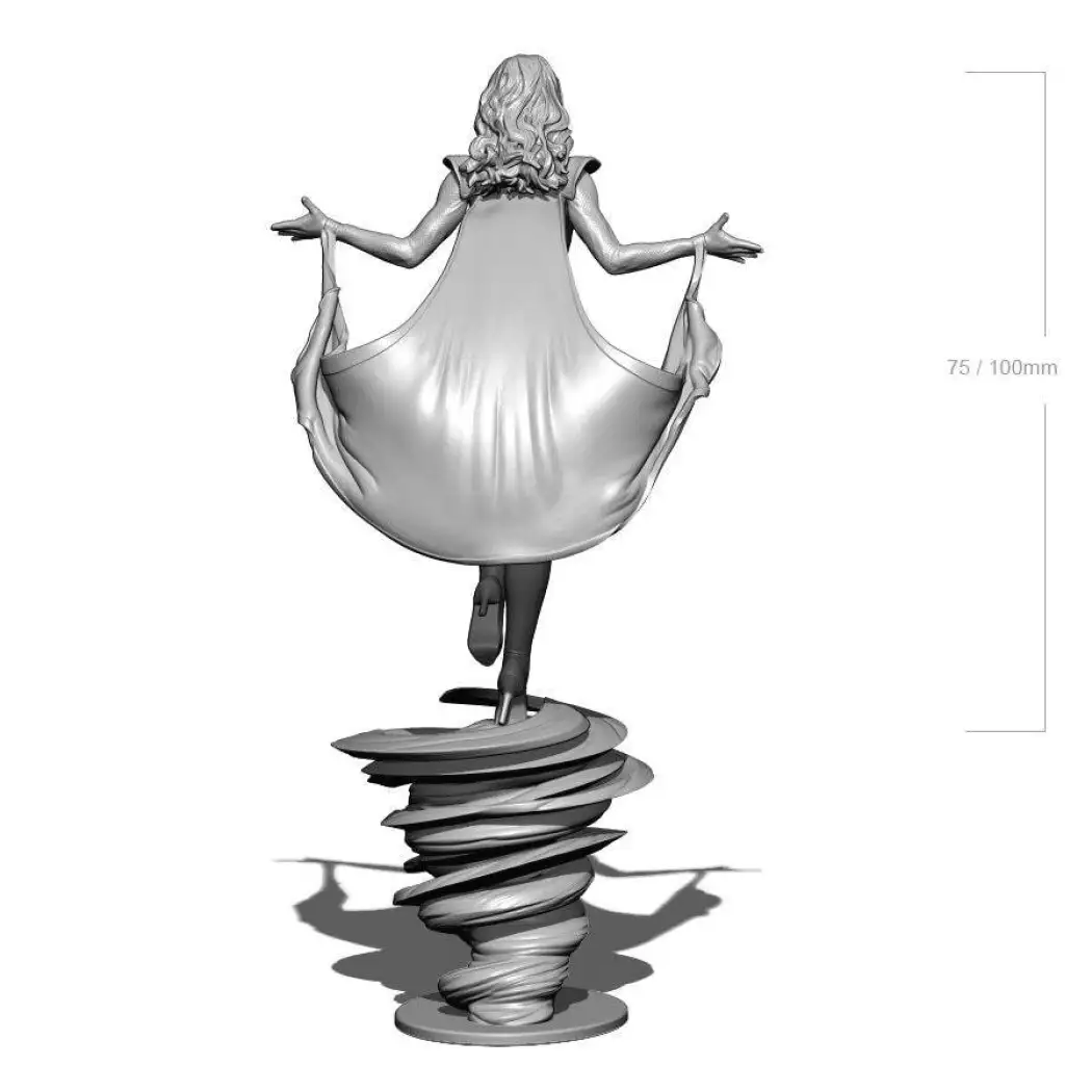 1/18 100mm 3D Print Superhero Model Kit Woman Storm Beautiful Girl Unpainted - Model-Fan-Store